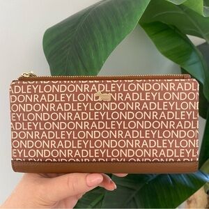 NEW! Radley London Signature Bi-fold Brown Wallet